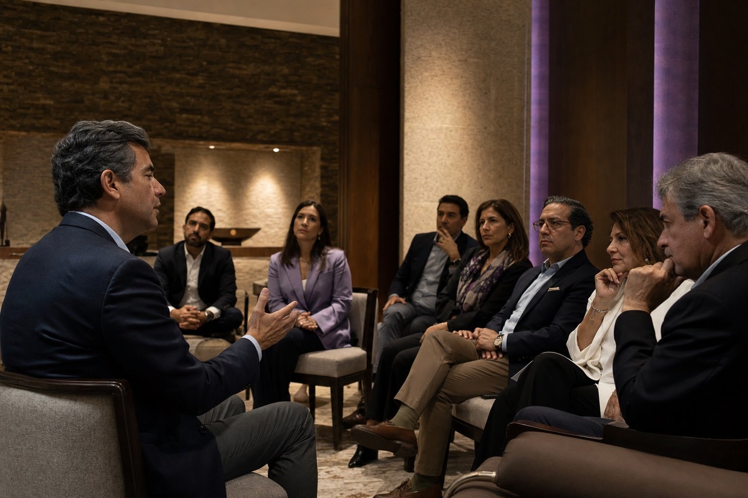 Foro privado demostrativo con líderes médicos