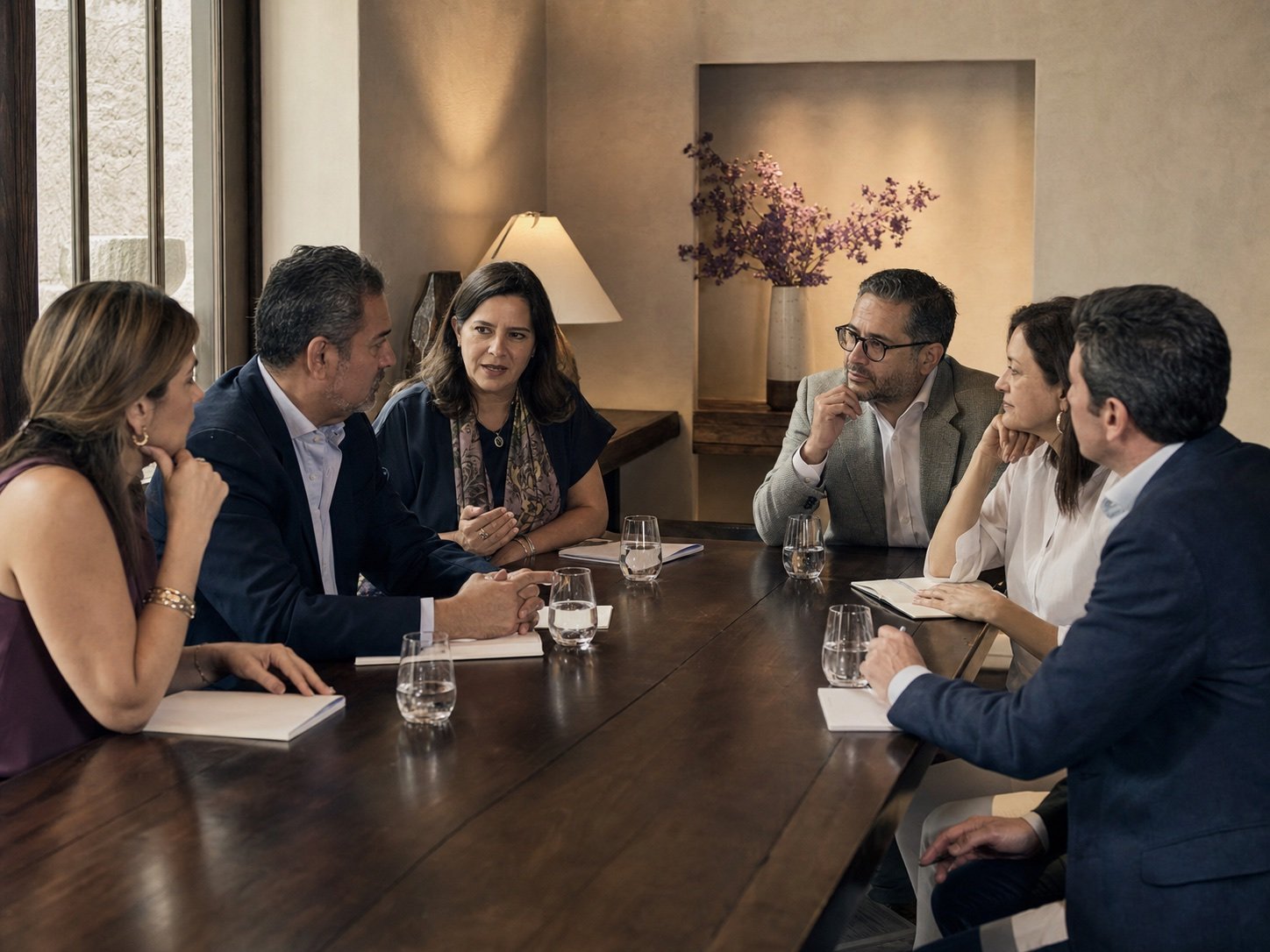 Conversatorio privado demostrativo entre profesionales médicos